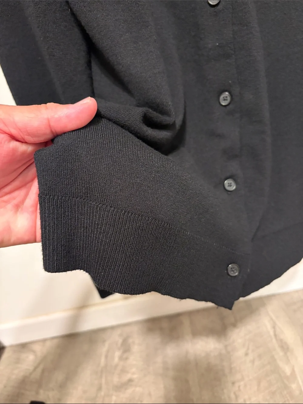 Style & Co. Black Button-Up Women's Cardigan